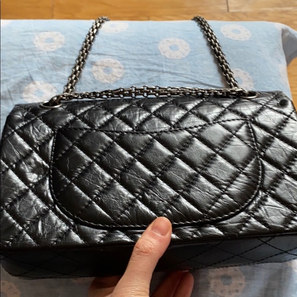 Sold Authentic Chanel 2.55 black reissue bag - Picture 3 of 9